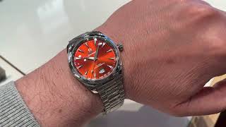 OMEGA Aqua Terra 38mm new  red dial [upl. by Sarah125]