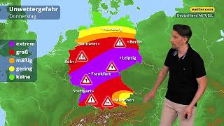 3TageWetter Nach Unwetterhöhepunkt zurück zum Sonnenwetter [upl. by Buffy140]