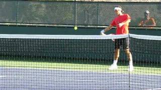 Roger Federer Practice 2008 Pacific Life Open [upl. by Esenwahs]