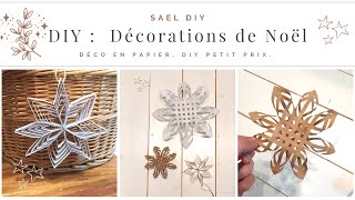 D68 DIY noël  Je crée des décorations de Noël en papier [upl. by Octavus453]