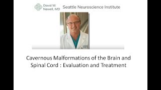 CAVERNOUS MALFORMATIONS OF THE BRAIN AND SPINAL CORD [upl. by Tanitansy]