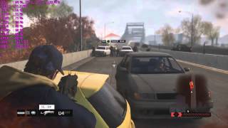 Watch Dogs convoy mission  Knocking down Olivier Garneau CEO of Abstergo Entertainment [upl. by Hanad]