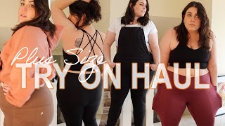 PLUS SIZE TRYON ACTIVEWEAR HAUL  Halara She Fit Pop Flex Swoverall [upl. by Carola]