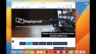 How to download the Displaylink Driver on Mac Os  New [upl. by Carly]