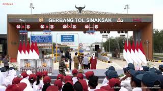 LIVE Peresmian Jalan Tol BinjaiLangsa amp Kuala TanjungTebing TinggiParapat 9 September 2024 [upl. by Reldnahc]