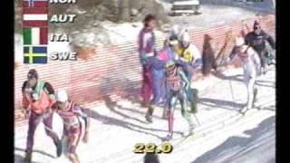 SkidVM 1991  Val di Fiemme  4x10 km  2 av 6 [upl. by Lutero951]