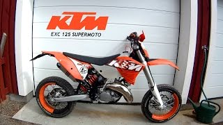 KTM EXC 125 Supermoto [upl. by Zacharia621]