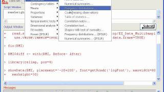 R Commander  Paired Sample tTest [upl. by Losse945]