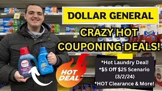 CRAZY HOT DOLLAR GENERAL COUPONING DEALS THIS WEEK  HOT LAUNDRY DEAL  5 OFF 25 SCENARIO  MORE [upl. by Ahsoyem]