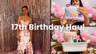 WHAT I GOR FOR MY 17th BIRTHDAY 🎂 🎁🎀  vlog gifts haul birthday [upl. by Nivad]