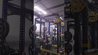 500LBs For 5 Hatfield Box Squats [upl. by Hanonew]