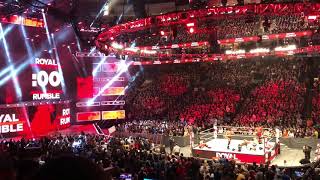 RKO Randy Orton entrance royal rumble Philadelphia 2018 and an RKO [upl. by Yetah]