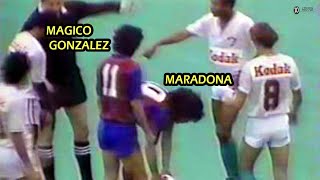 INEDITO El Dia que Jugaron Juntos Diego Maradona y el Magico Gonzalez [upl. by Eph]