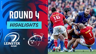 Leinster v Munster  Highlights  Round 4  URC 202425 [upl. by Haonam]