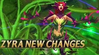 ZYRA NEW ABILITIES QOL CHANGES  League of Legends [upl. by Ainesey68]