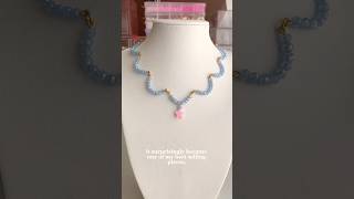 DIY Cute Necklace 😍💖shorts diy jewellery diyyoutubeshorts [upl. by Anirt238]