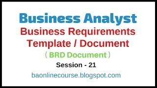 Business Requirements Template Tutorial  Business Analyst BRD Document  Sample BRD Template [upl. by Ondrej664]