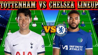 NEW TOTTENHAM VS CHELSEA BEST POTENTIAL STARTING LINEUP IN THE EPL MATCH WEEK 11 4231 VS 433 [upl. by Noyerb667]