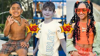 Khalani Simon Lani Love Vs Zakyius The Trench Family Vs Nidal Wonder Lifestyle Comparison [upl. by Leirua]