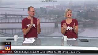 LTV1 Latvia  Rīta Panorāmaquot opening sequence 4 September 2023 [upl. by Llij]