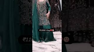 new stylish party wear dress green gharara suit main ❣️ main chehra ban jau tumharasubscribe👍 [upl. by Reube464]