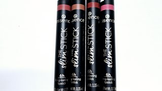 Essence Cosmetics The Slim Stick Lipstick 💄 💋💄💋 [upl. by Slaohcin]