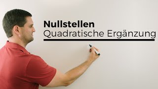 Nullstellen quadratische Gleichung lösenQuadratische Ergänzung Alternative  Mathe by Daniel Jung [upl. by Daahsar]