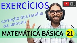 PRODUTOS NOTÁVEIS  Correção das Tarefas  Matemática básica 021 [upl. by Adnalay173]