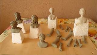 MODELLARE LA CRETA PER CREARE LE STATUINE DEL PRESEPE  3 parte [upl. by Oehsen558]