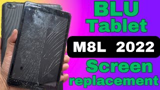 Blue tablet m8l 2022 screen touch digitizer replacement [upl. by Joana689]