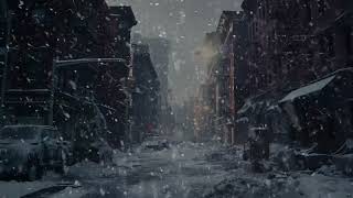 Serene Snowfall Outside Window amp Yard  Find Refuge in Nostalgic Memories Soothe a Troubling Day [upl. by Lindon]