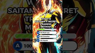 Are you a one punch man fan onepunchman saitama quiz anime shorts [upl. by Alhsa]