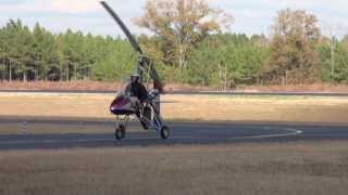 Phoenix Rotorcraft rotor blades test flight on Dominator gyroplane North Carolina [upl. by Surdna]