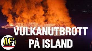 Boende uppmanas lämna – efter nytt vulkanutbrott på Island [upl. by Eeraj997]