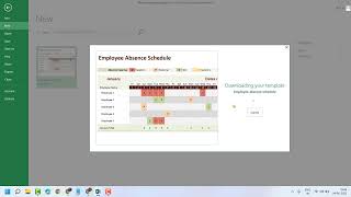 How to create Employee Absence Schedule in ms excel [upl. by Malo]