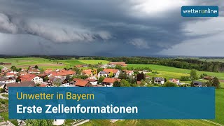 Starke Gewitter in Oberbayern [upl. by Sharona500]