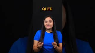 OLED TV vs QLED TV  ytshorts shorts youtubeshorts shortvideo [upl. by Ewolram]