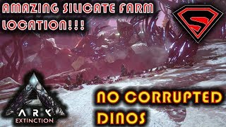 ARK EXTINCTION HOW TO GET SILICATE  BEST FARMING LOCATION FOR SILICATE RICH METAL NODES amp OBSIDIAN [upl. by Marron126]