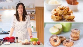 Making mini donuts in a donut maker machine Two recipes for sweet and savoury [upl. by Donelu]