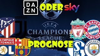 Champions League Achtelfinalprognose Wo laufen die Spiele im TV Schafft Lyon die Überraschung [upl. by Kawasaki]