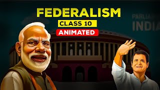 Federalism class 10 CBSE one shot  Animation in Hindi  Sunlike [upl. by Euqirrne]