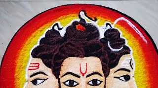 datta jayanti special rangoli art step by step dattatreya swamy rangoli dattatreya dattaguru [upl. by Khalin100]