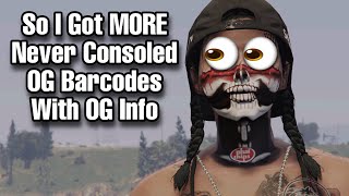 🔴 So Somehow I Ended Up With 10 OG Barcodes GTA Online [upl. by Wulfe]