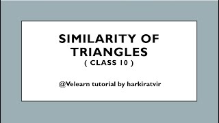 SIMILARITY  CHAPTER 15  CLASS 10  CONCISE MATHEMATICS  AA  SSS  SAS  ICSE BOARD  PYQS [upl. by Elyse]