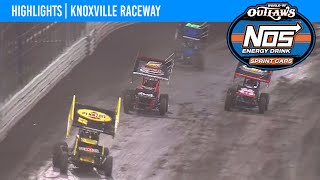 World of Outlaws NOS Energy Drink Sprint Cars Knoxville Raceway August 13 2021  HIGHLIGHTS [upl. by Assetal]