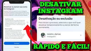 COMO DESATIVAR CONTA DO INSTAGRAM 2023 [upl. by Sterner]