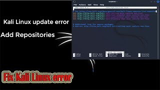 How To Solve Kali Linux update error  Kali Network Repositories Upgrade [upl. by Ecydnac214]