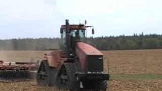 CaseIH Quadtrac 535 AFS Disking Corn Stalks [upl. by Sudnor281]