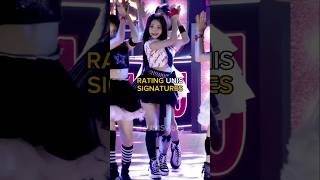 rating unis signatures kpop unis shorts [upl. by Atis]