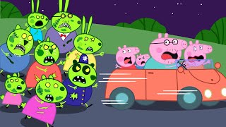 PEPPA PIG Zombie Apocalypse Movie  Peppa Pig Funny Animation [upl. by Anyrtak]